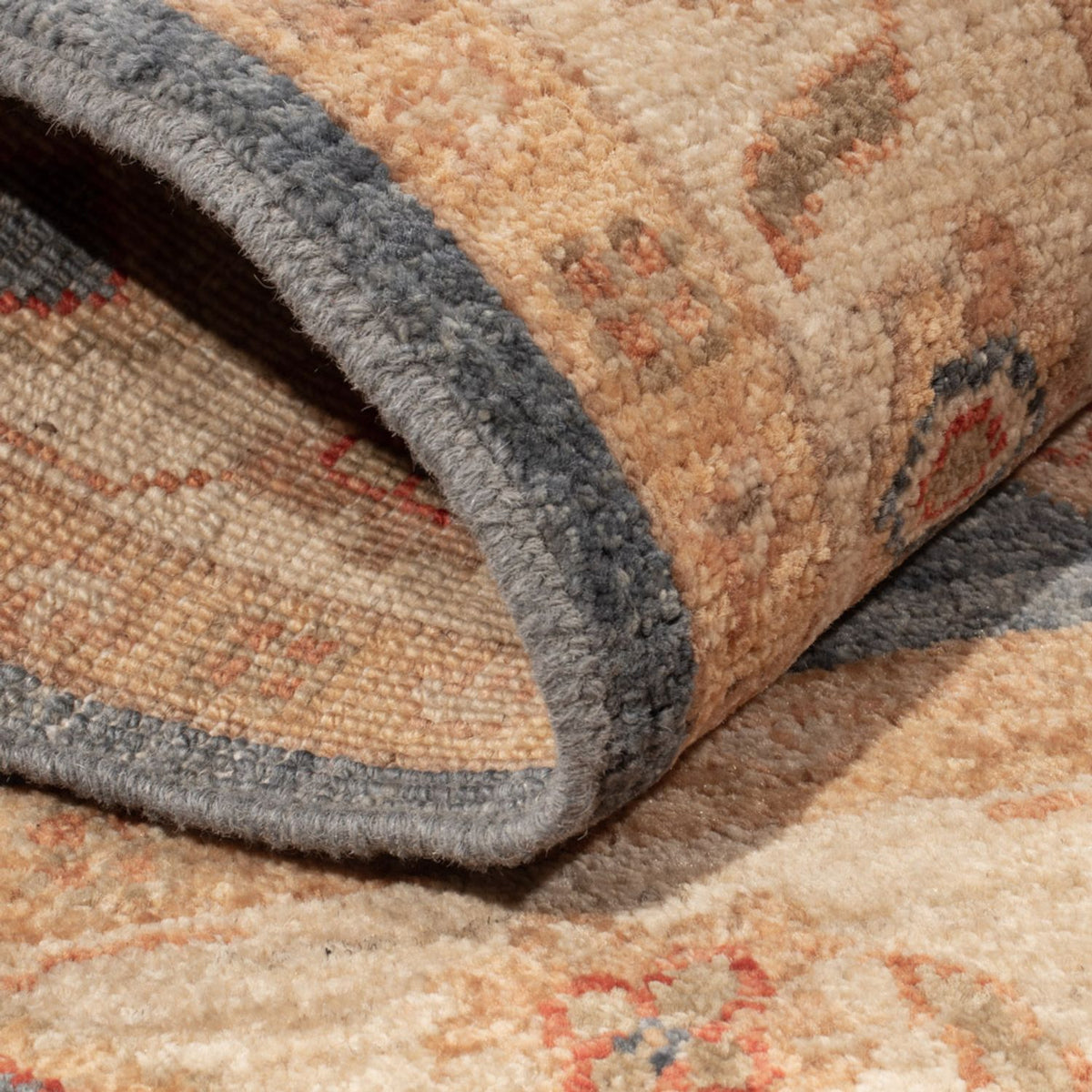 Ziegler Teppich - 98 x 68 cm - dunkelblau