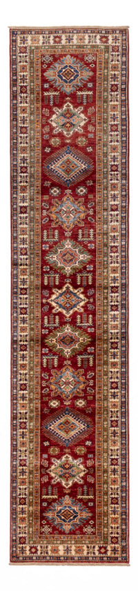 Tapis de couloir Tapis Ziegler - Kazak - 396 x 84 cm - rouge