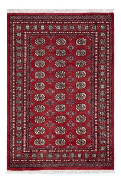 Pakistan Teppich 125x182cm - Orientteppich - rot