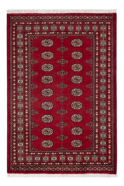 Pakistan Teppich 126x189cm - Orientteppich - rot