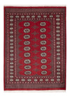 Tapis Pakistani 135x179cm - Tapis oriental - rouge - Rectangle / Rouge / 135 x 179 cm Rectangle