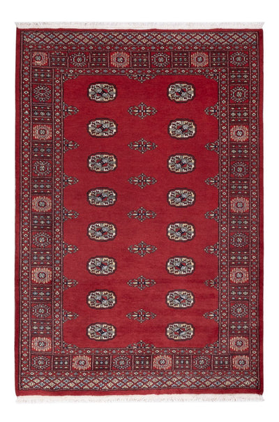 Pakistan Teppich 126x185cm - Orientteppich - rot