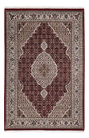 Tapis de Tabriz indien Tapis 123x187cm - Tapis oriental - beige foncé - Rectangle / Beige foncé / 123 x 187 cm Rectangle