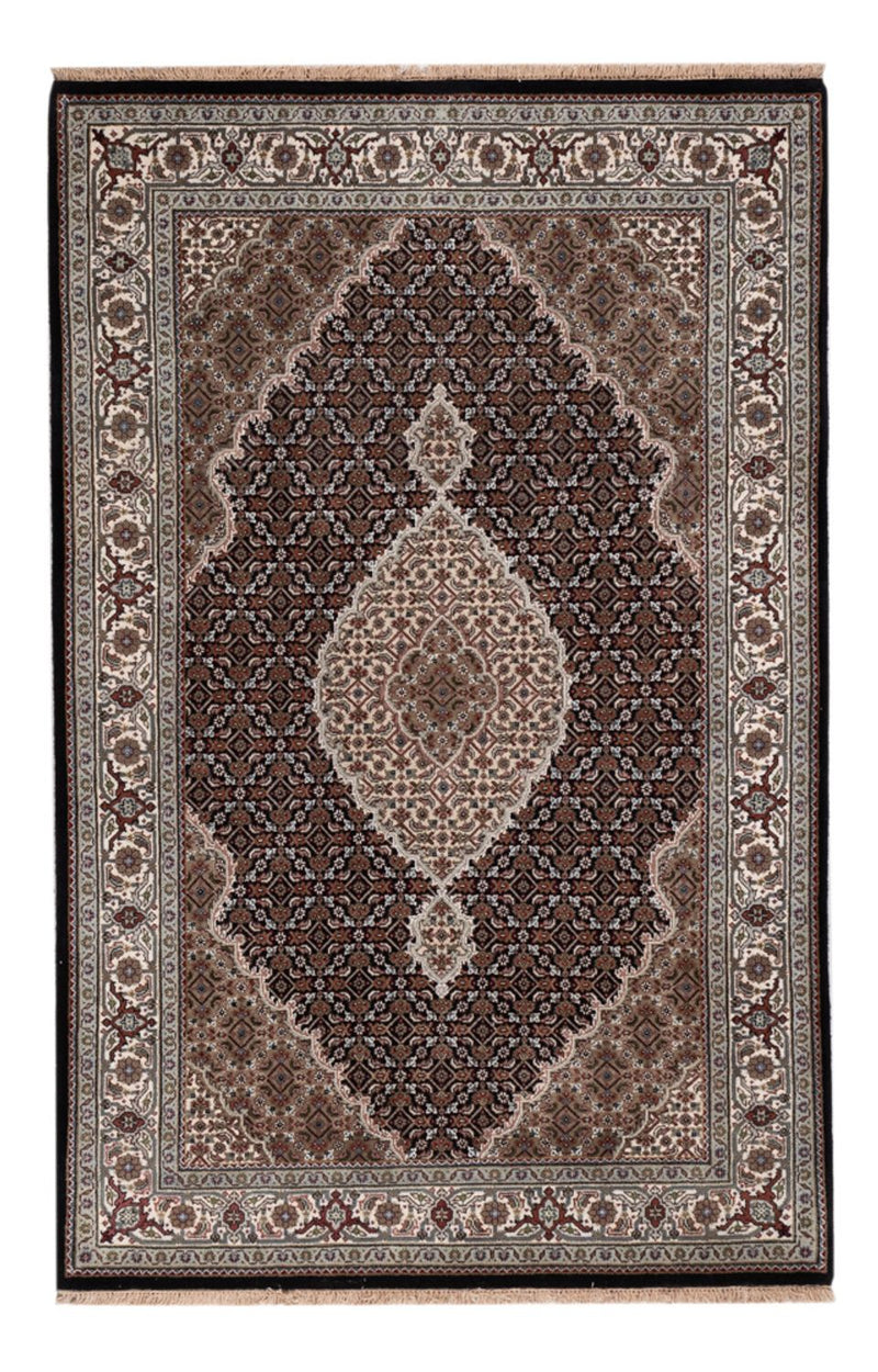 Orientteppich - Täbriz - 188 x 123 cm - dunkelbeige