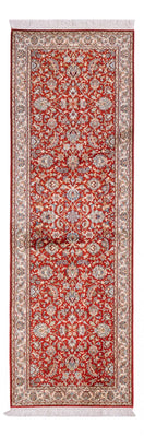 Läufer Seiden - Kaschmir Seide - 241 x 76 cm - rot