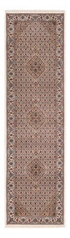 Tapis de Tabriz indien Tapis 84x315cm - Tapis oriental - beige foncé - Tapis de couloir / Beige foncé / 84 x 315 cm Tapis de couloir