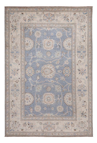 Tappeto Ziegler - Usak - 301 x 206 cm - blu chiaro
