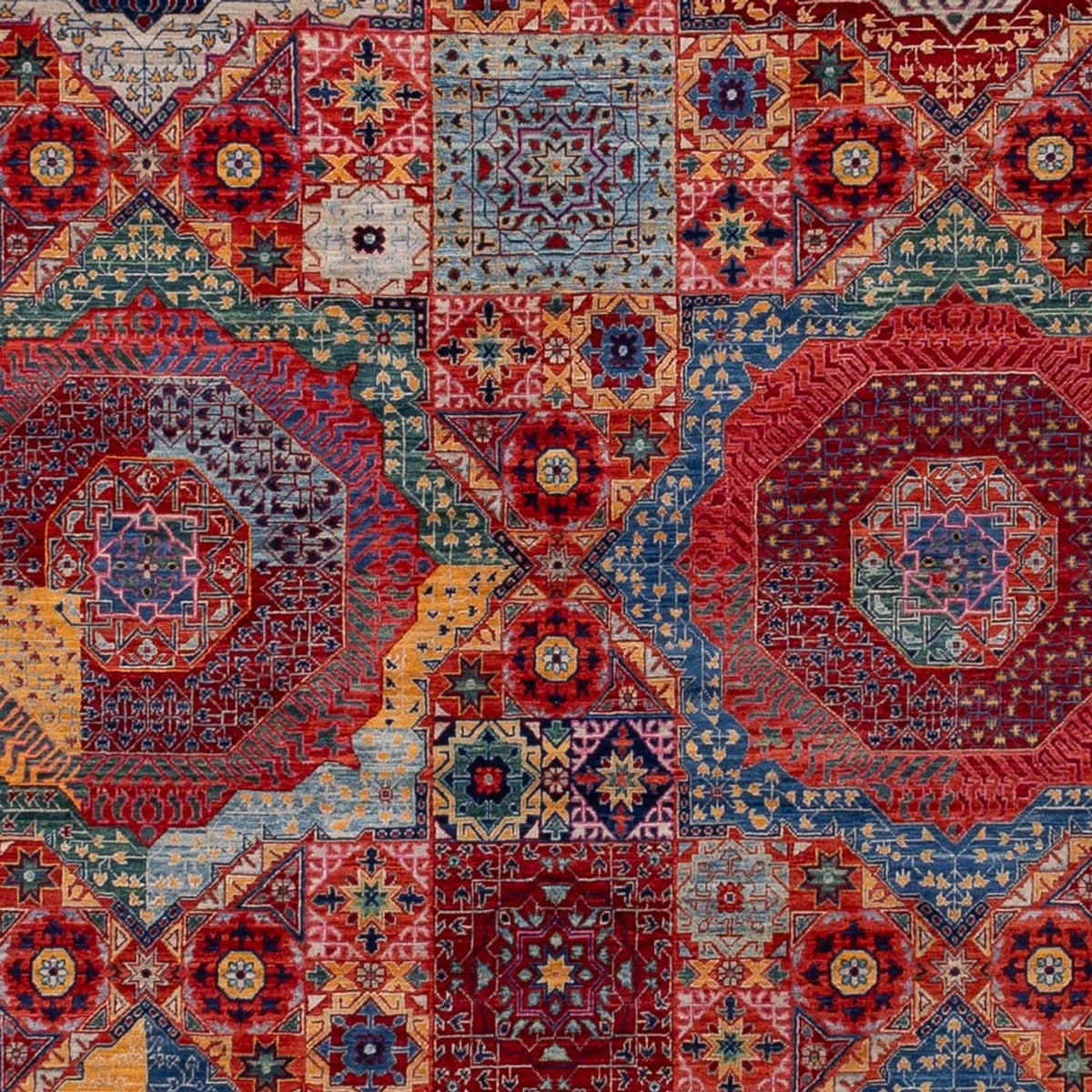 Designer Teppich - 360 x 272 cm - mehrfarbig