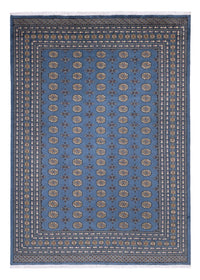 Tapis afghan - Boukhara - 344 x 248 cm - bleu