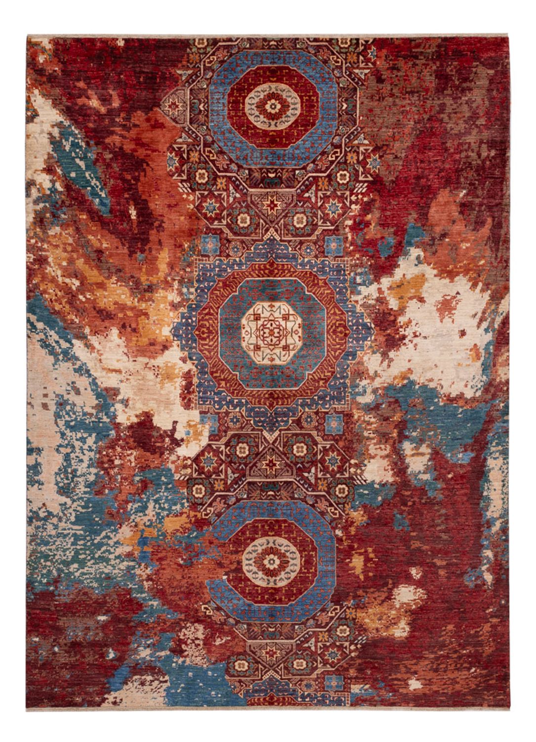 Designer Teppich - 333 x 245 cm - mehrfarbig
