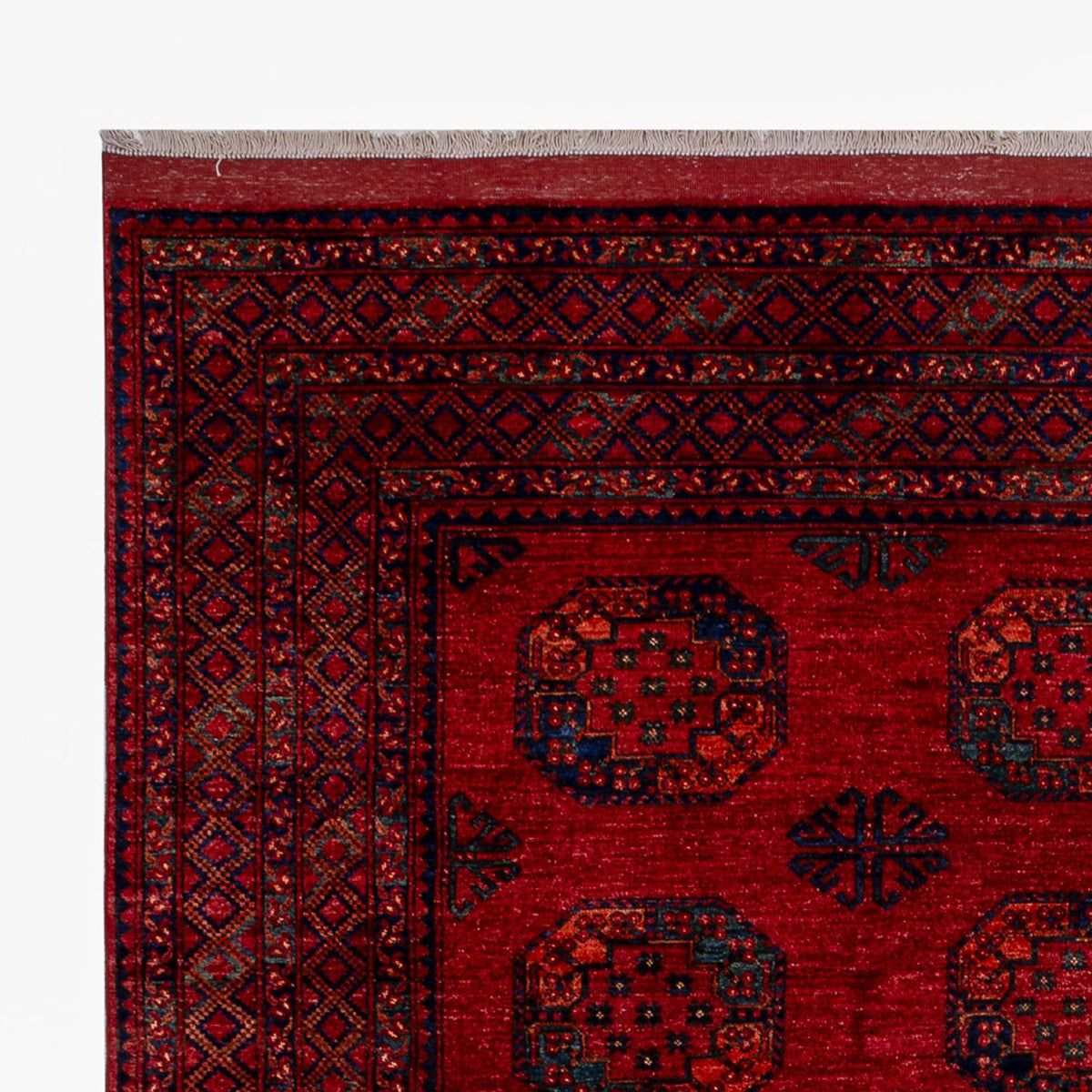 Afghan Teppich - 346 x 256 cm - rot