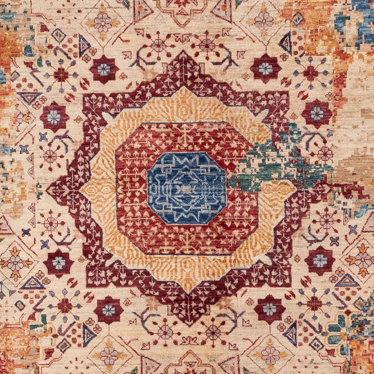 Designer Teppich - 335 x 246 cm - mehrfarbig