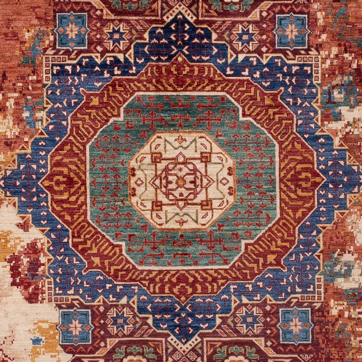 Designer Teppich - 346 x 245 cm - mehrfarbig