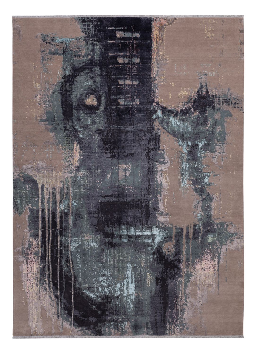 Designer Teppich - 354 x 256 cm - mehrfarbig