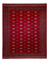 Tapis afghan - Boukhara - 364 x 283 cm - rouge