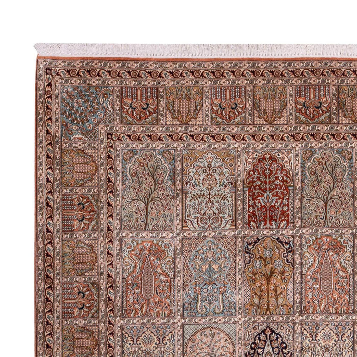 Seidenteppich - Kaschmir Seide - 372 x 277 cm - dunkelbeige