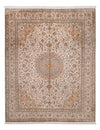 Seta del Kashmir Tappeto 249x320cm - Tappeto orientale - Rettangolo / Beige / 249 x 320 cm Rettangolo