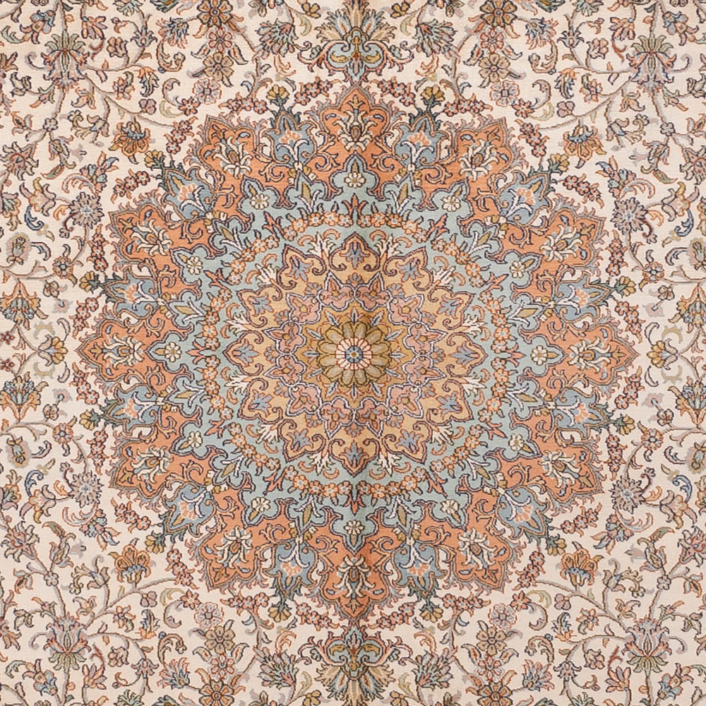 Seidenteppich - Kaschmir Seide - 320 x 249 cm - beige
