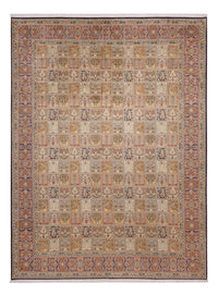 Tapis en soie - Soie du Cachemire - 330 x 246 cm - beige foncé