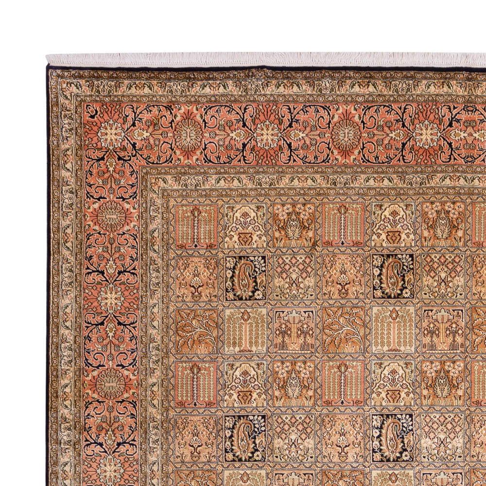 Seidenteppich - Kaschmir Seide - 344 x 245 cm - dunkelbeige