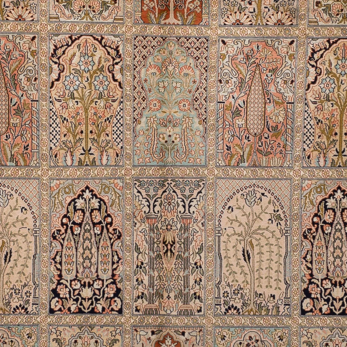 Seidenteppich - Kaschmir Seide - 324 x 238 cm - beige