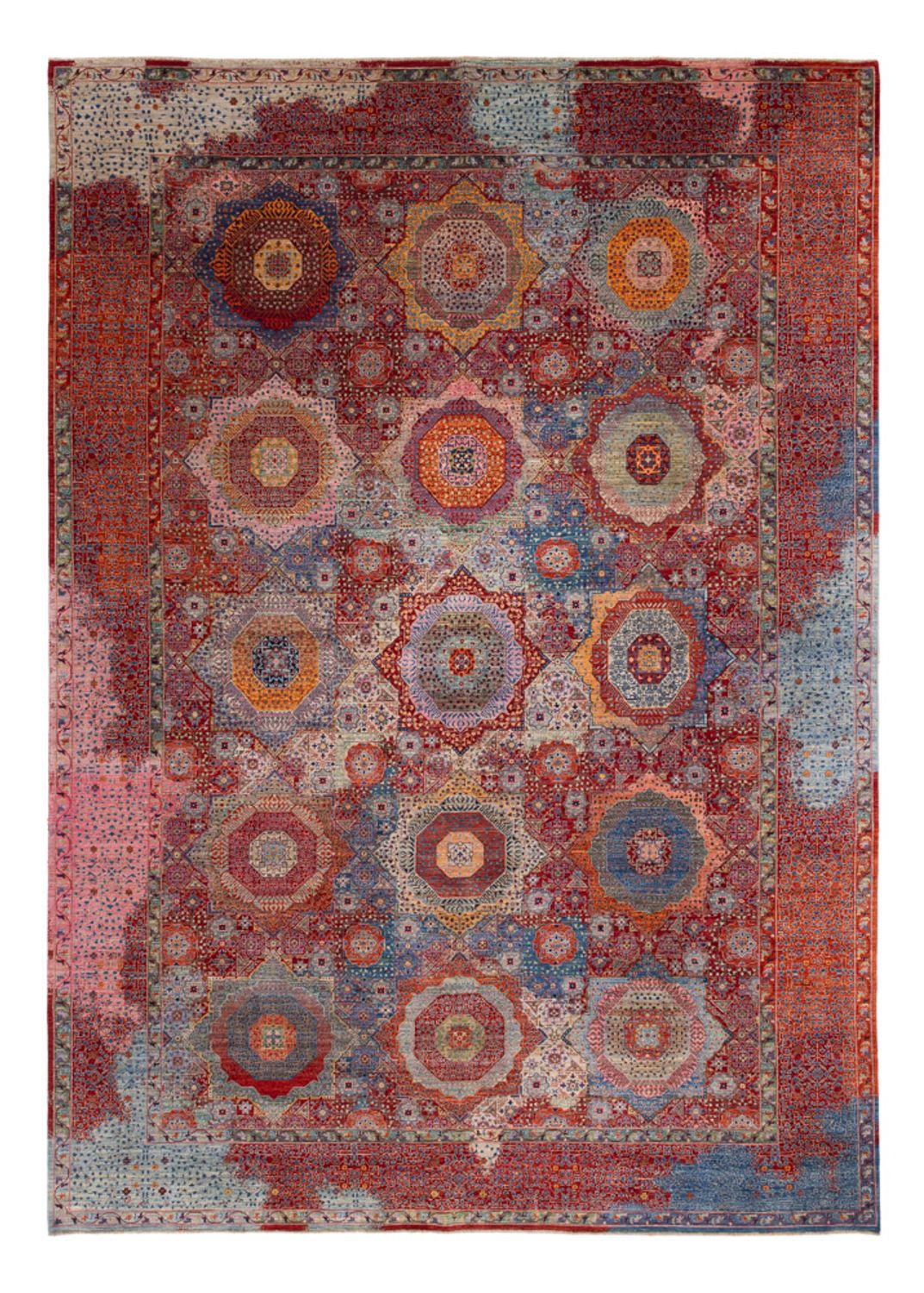 Designer Teppich - 423 x 300 cm - mehrfarbig