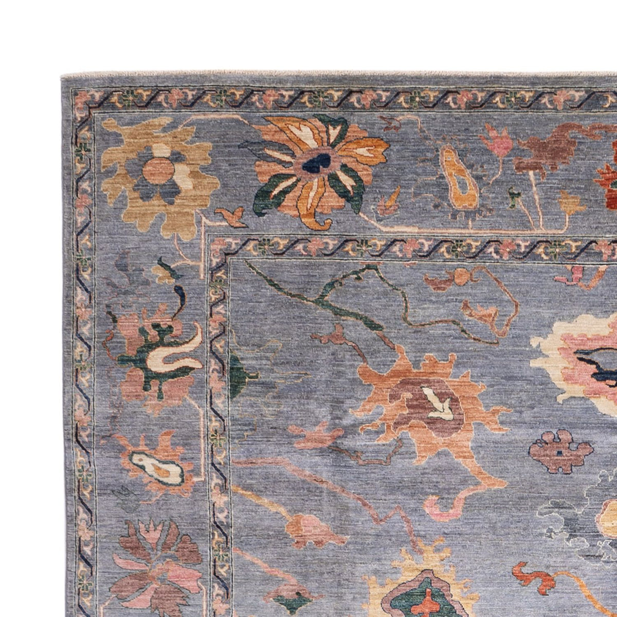 Ziegler Teppich - Usak - 397 x 300 cm - dunkelblau