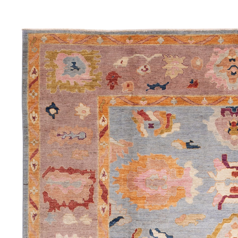 Ziegler Teppich - Usak - 391 x 298 cm - hellblau