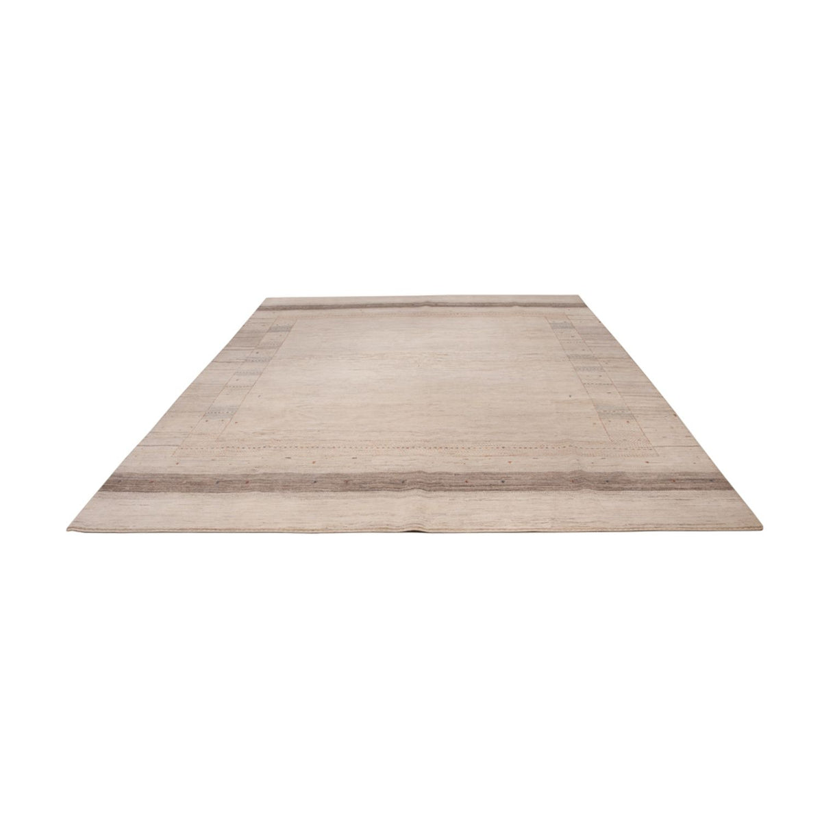Gabbeh Teppich - Loribaft Indus - 396 x 300 cm - taupe