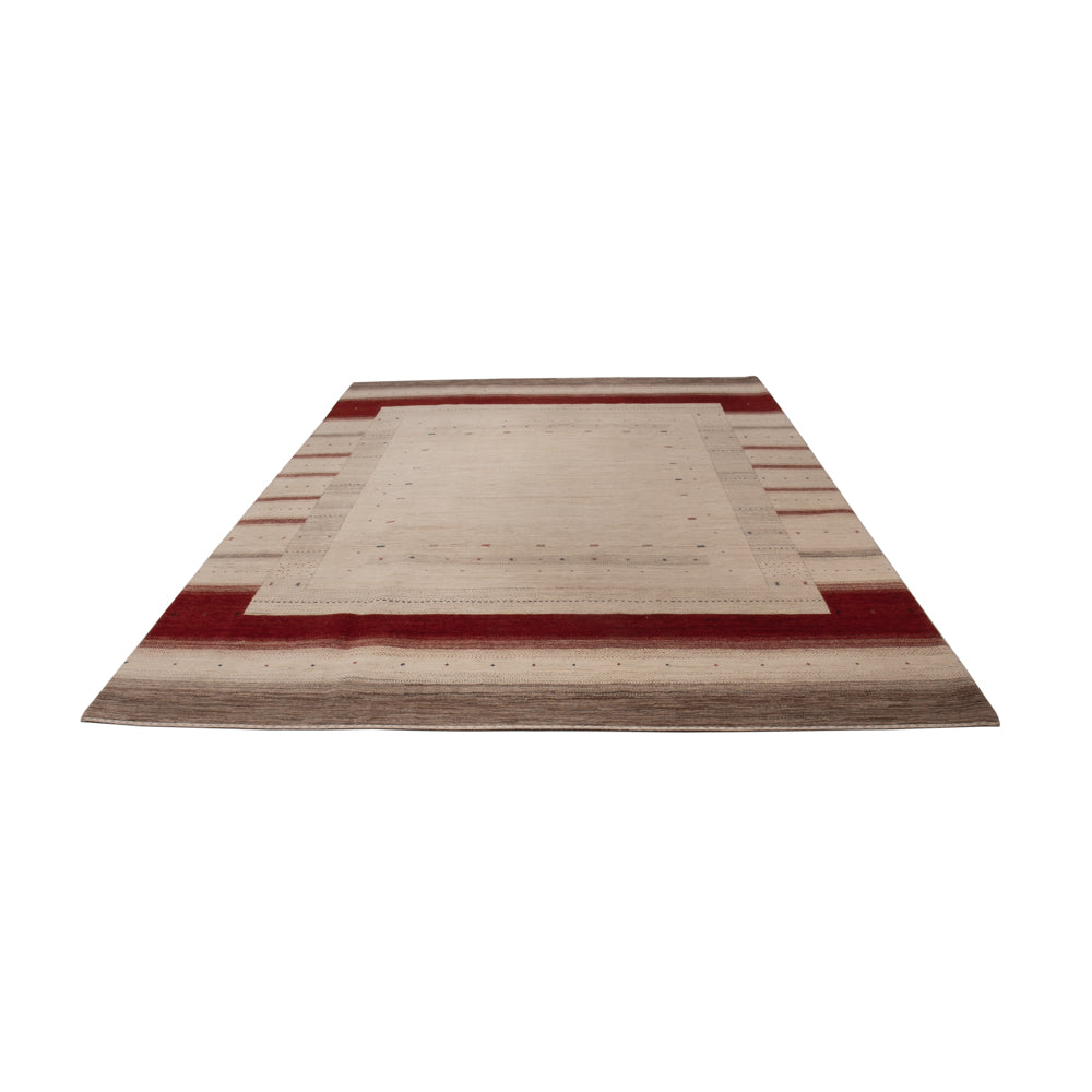 Gabbeh Teppich - Loribaft Indus - 357 x 244 cm - beige