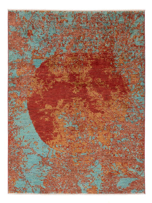 Designer Teppich - 201 x 155 cm - mehrfarbig