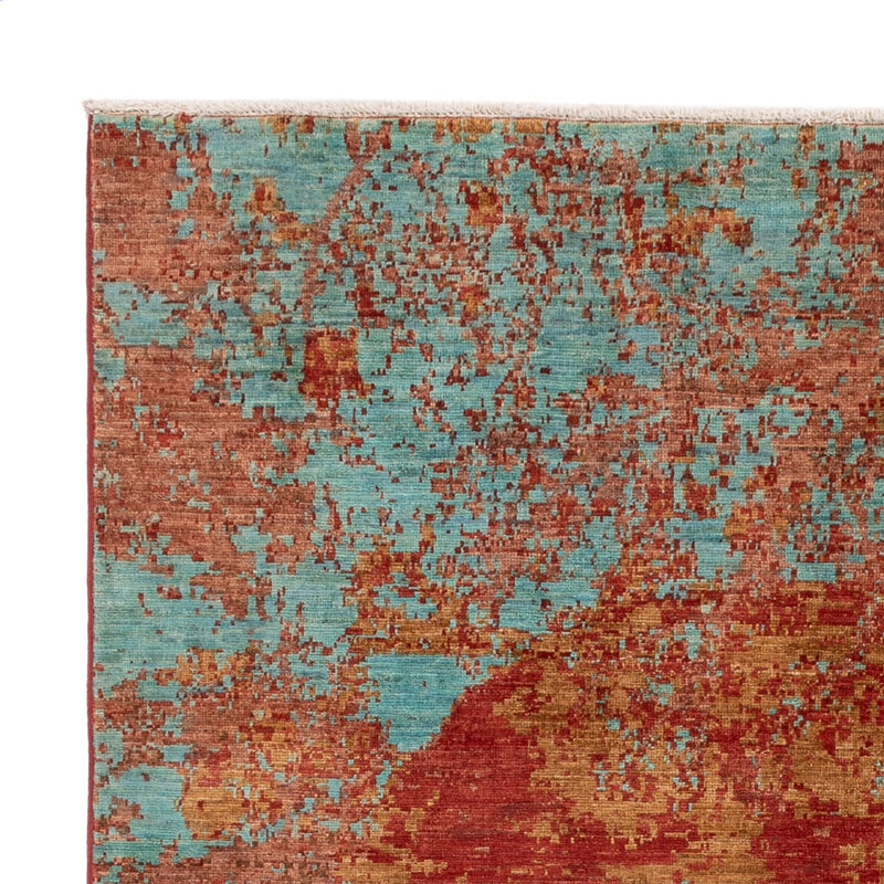 Designer Teppich - 201 x 155 cm - mehrfarbig