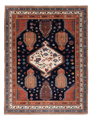 Ziegler Teppich - Kazak - 328 x 247 cm - dunkelblau