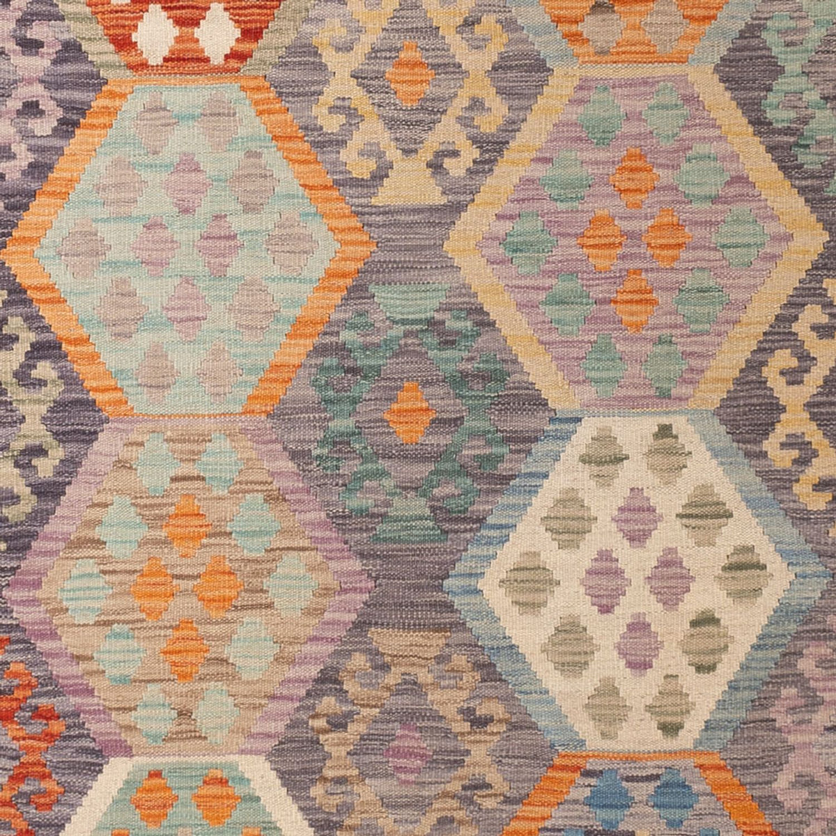 Kelim Teppich - Splash - 297 x 204 cm - mehrfarbig