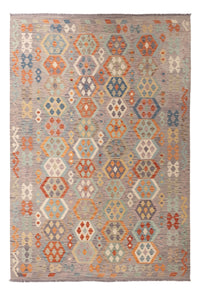 Tapis Kelim - Splash - 300 x 209 cm - multicolore