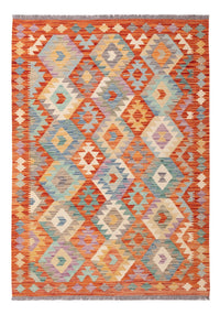 Tapis Kelim - Splash - 175 x 124 cm - multicolore