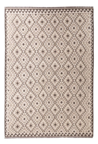 Tapis Kelim - Splash - 290 x 202 cm - gris clair