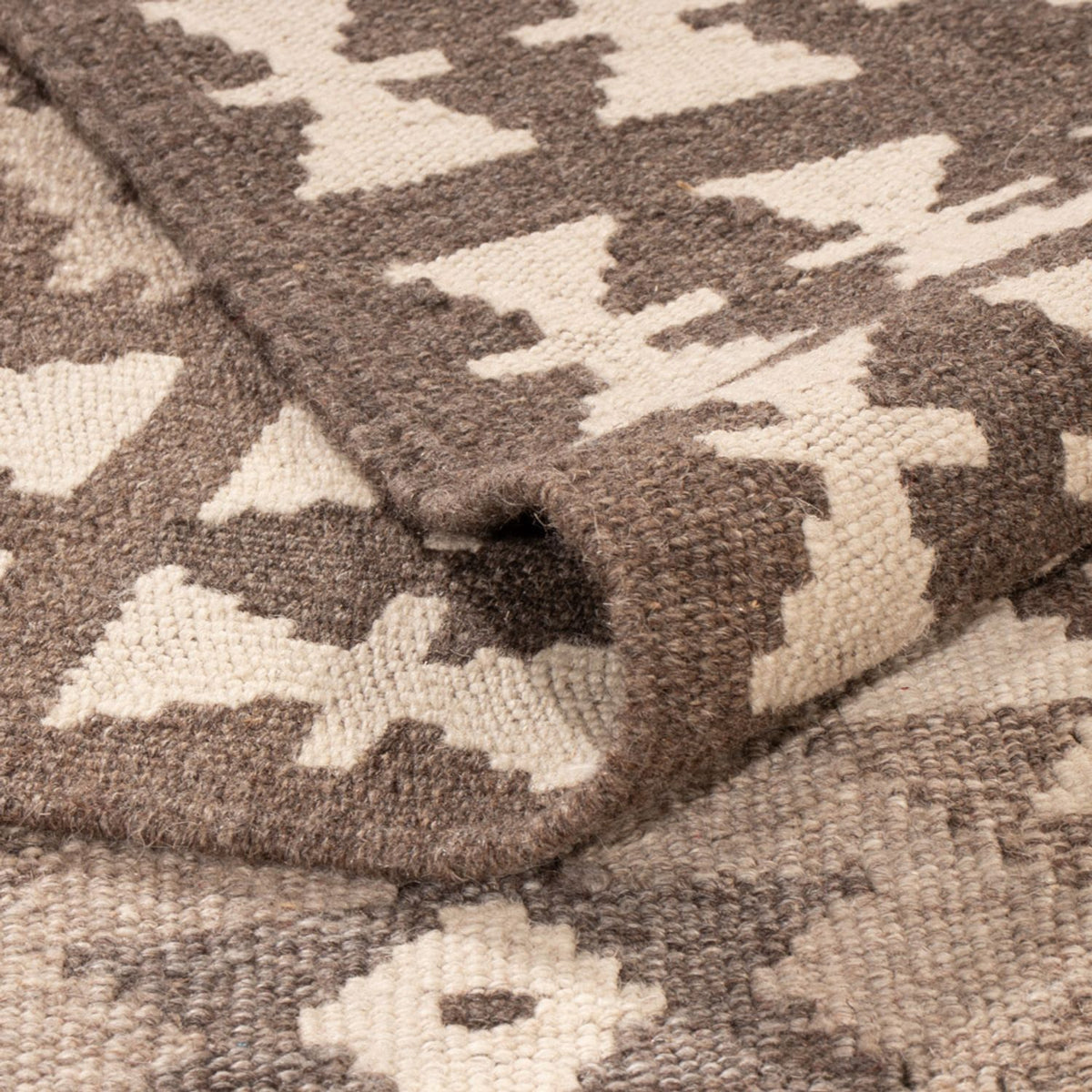 Kelim Teppich - Splash - 293 x 198 cm - hellgrau