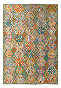 Tapis Kelim - Splash - 299 x 200 cm - multicolore