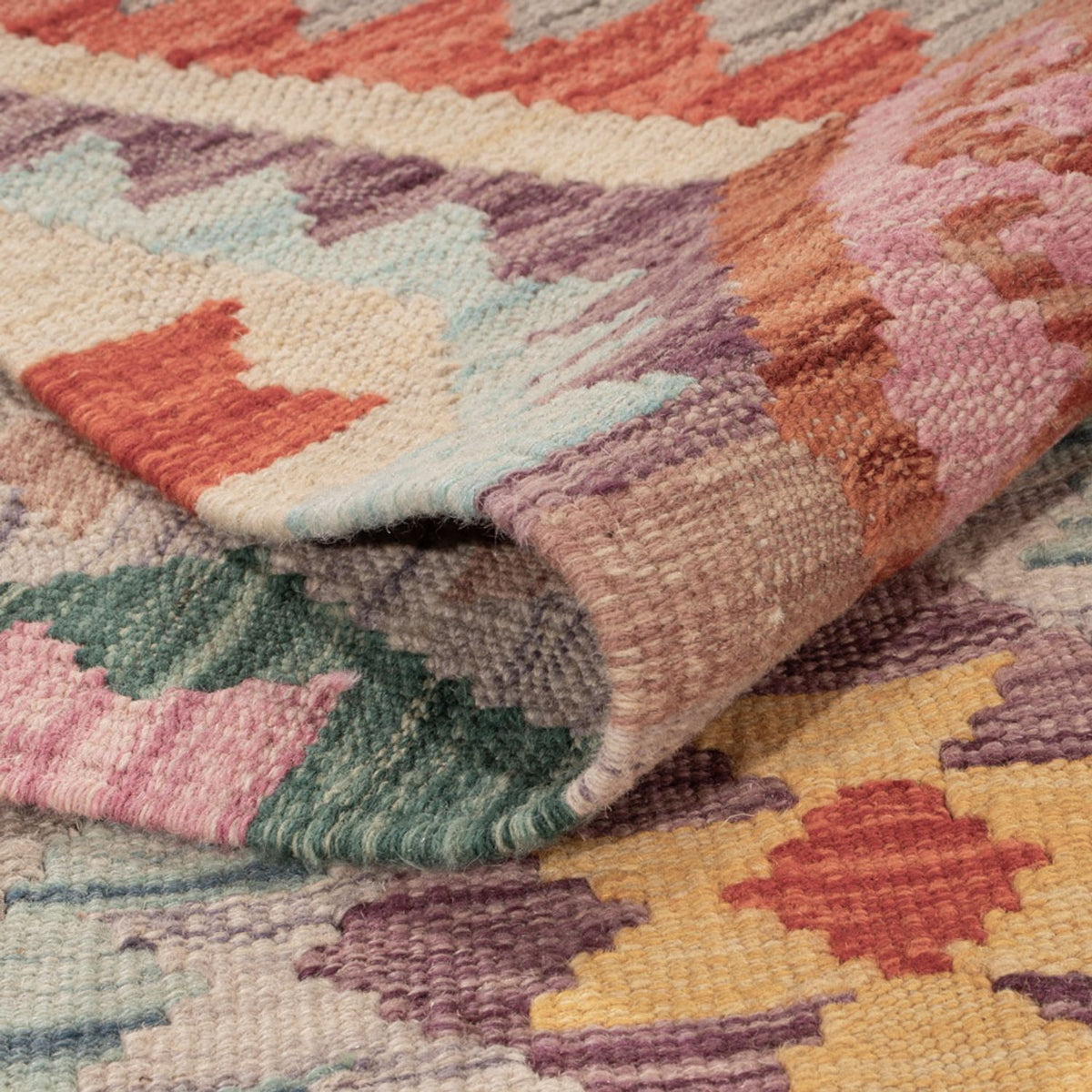 Kelim Teppich - Splash - 171 x 133 cm - mehrfarbig