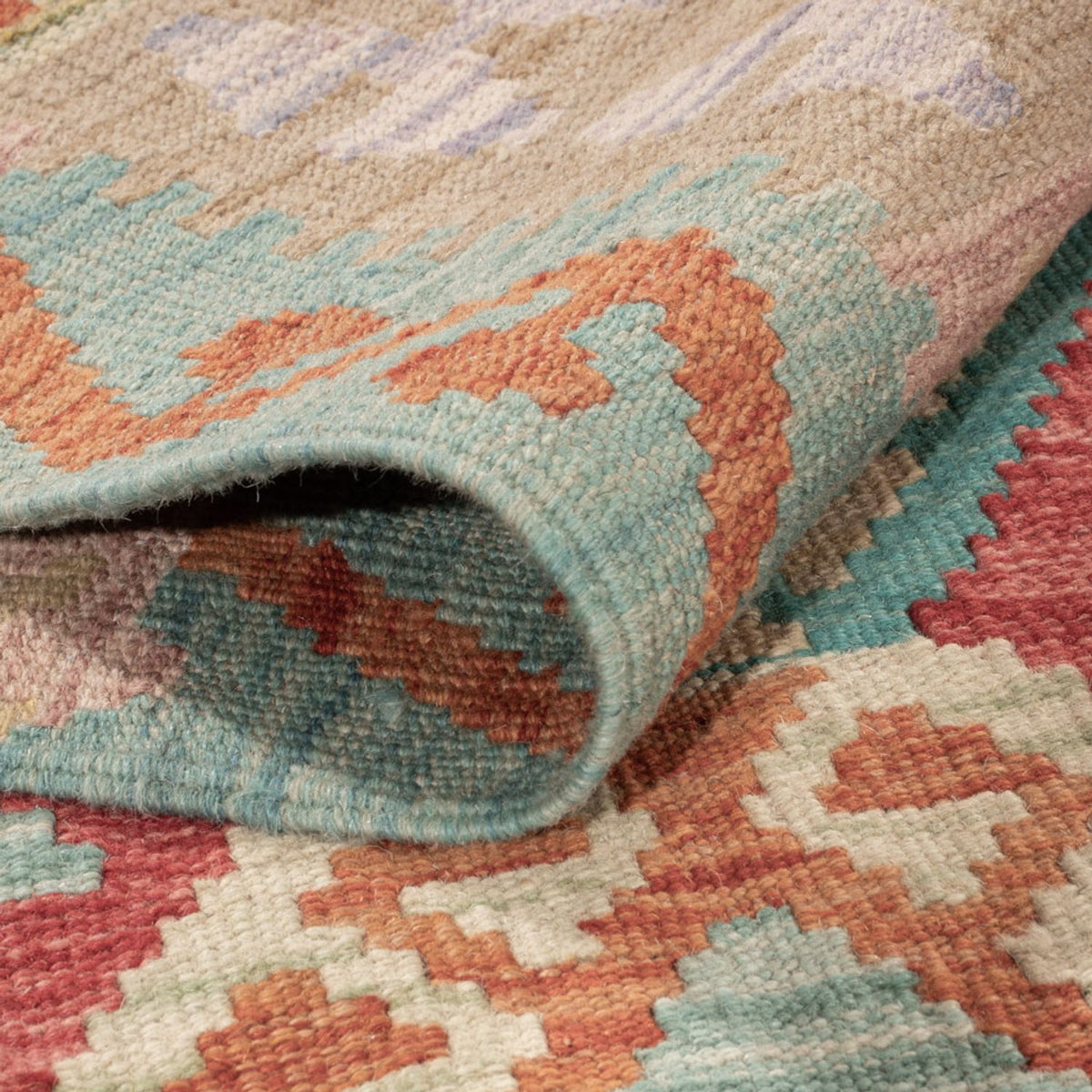 Kelim Teppich - Splash - 186 x 132 cm - mehrfarbig