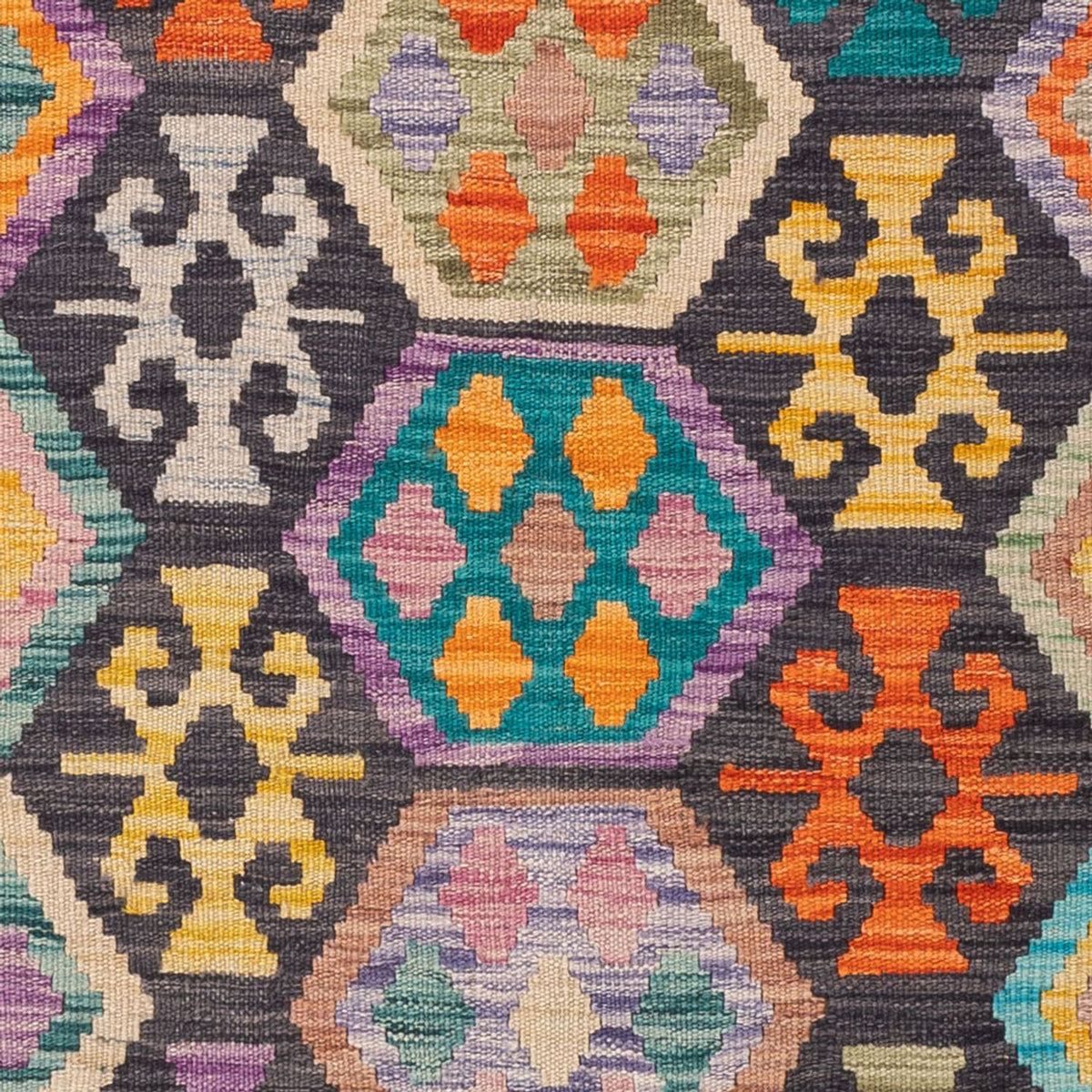Kelim Teppich - Splash - 180 x 127 cm - mehrfarbig