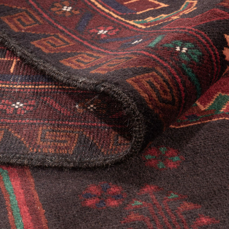 Belutsch Teppich - 207 x 127 cm - dunkelrot