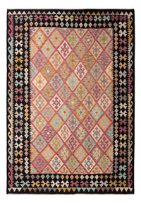 Tapis Kelim - Splash - 299 x 206 cm - multicolore
