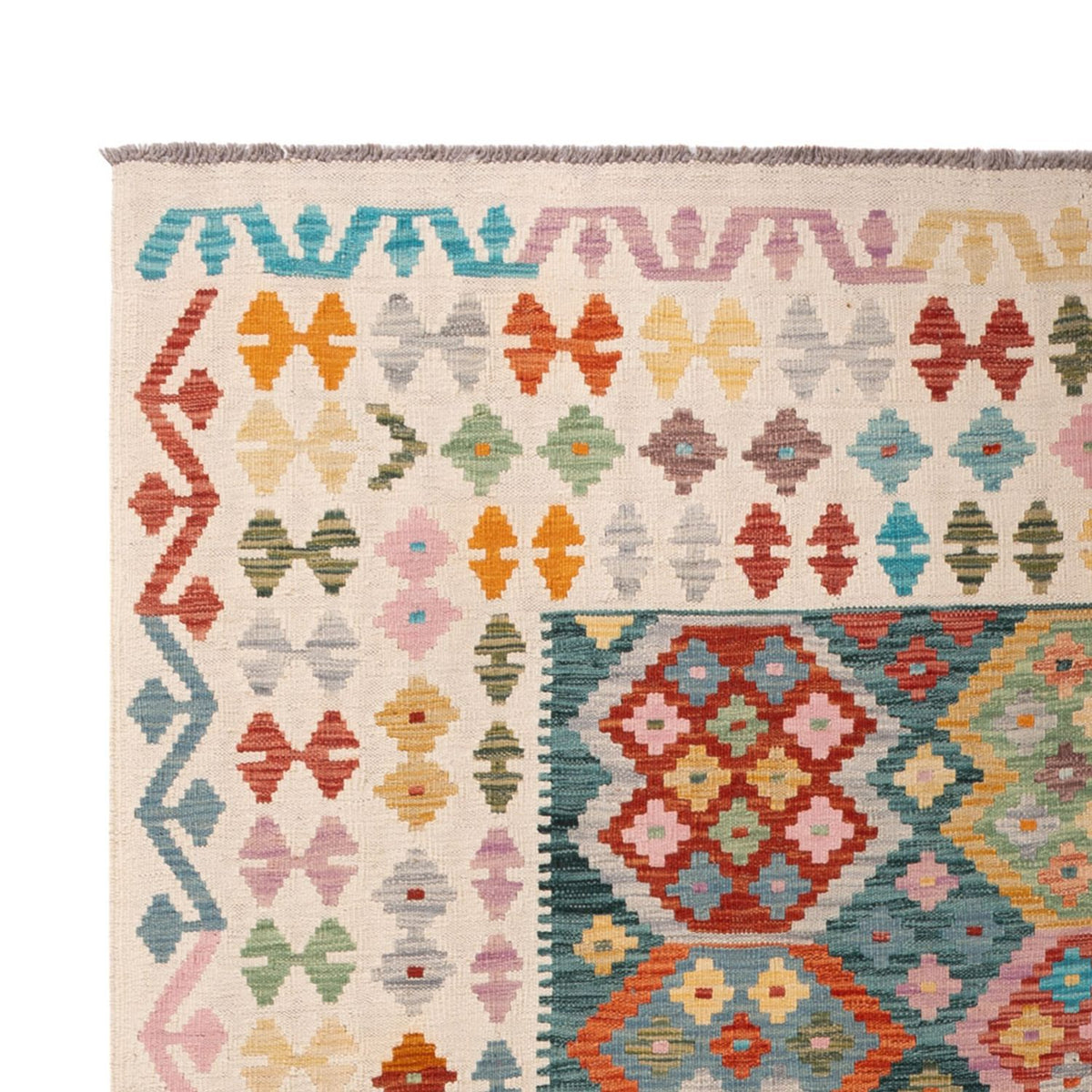 Kelim Teppich - Splash - 294 x 206 cm - mehrfarbig