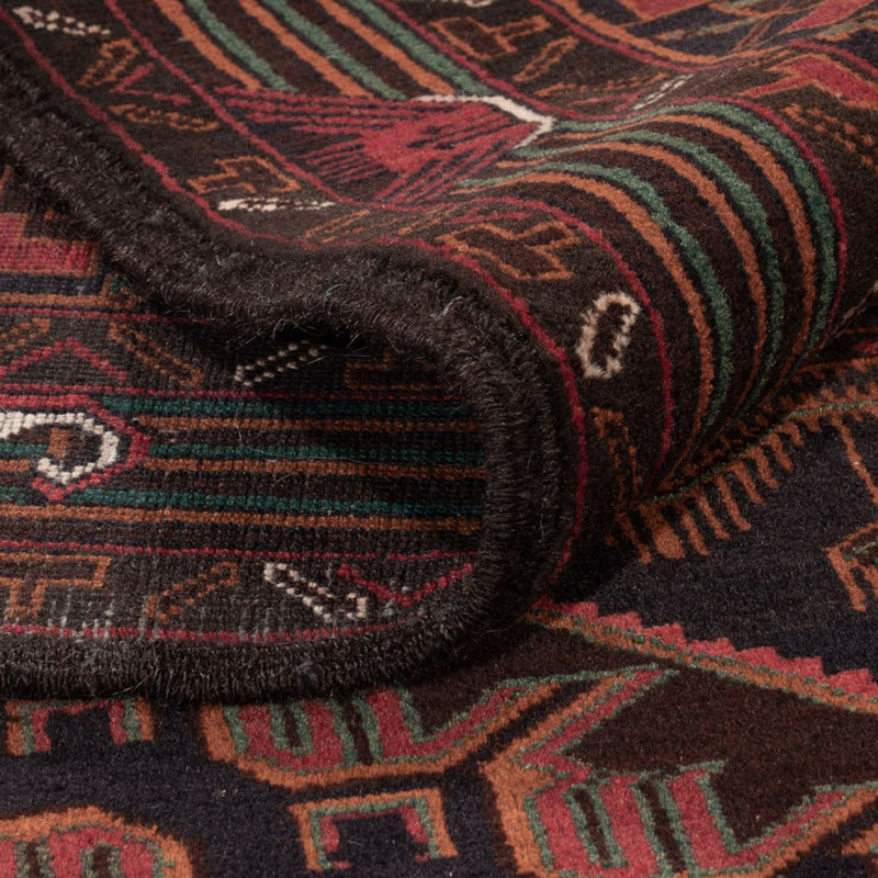 Belutsch Teppich - 213 x 128 cm - dunkelrot