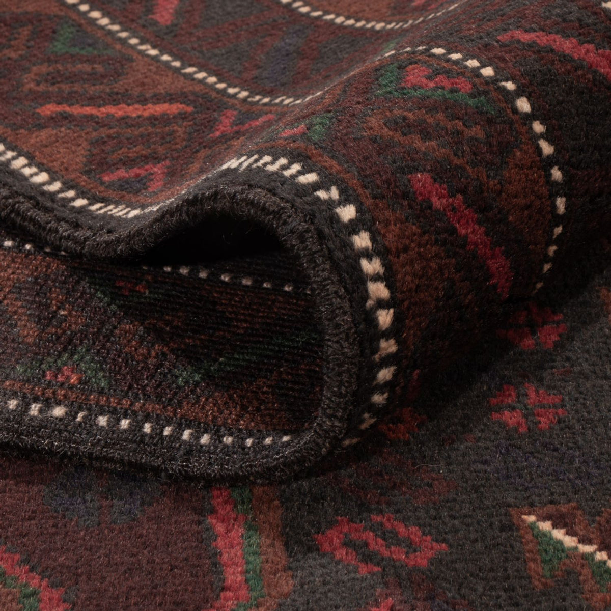 Belutsch Teppich - 195 x 120 cm - dunkelrot