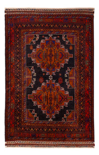 Tappeto Belutsch - 193 x 130 cm - rosso scuro