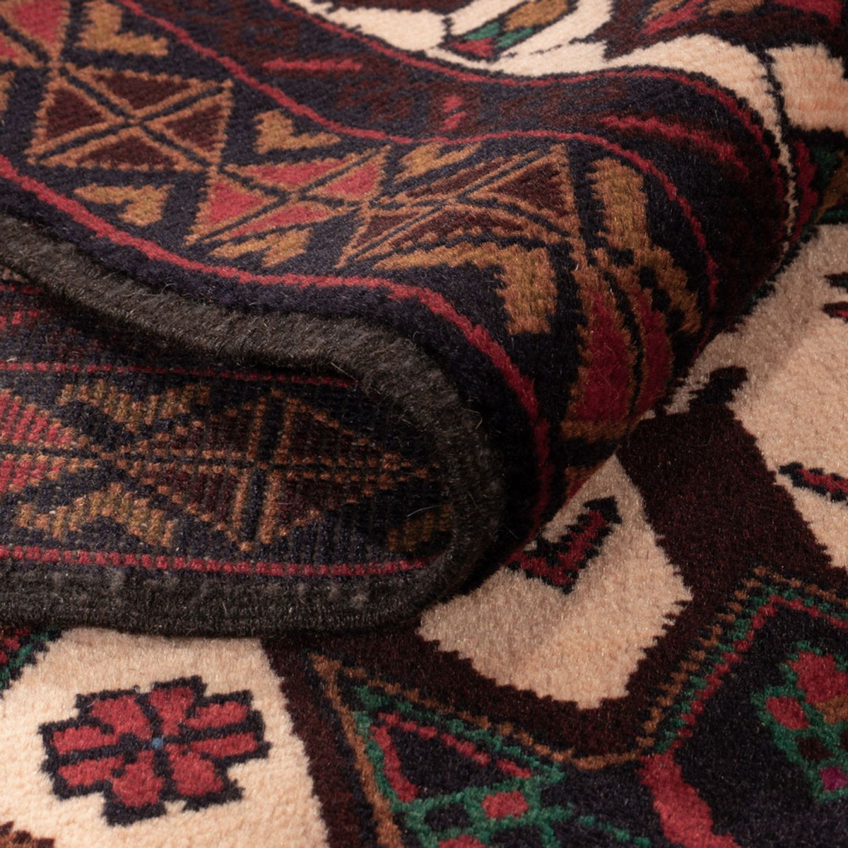 Belutsch Teppich - 190 x 115 cm - hellbeige