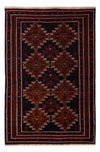Tappeto Belutsch 127x192cm - Tappeto orientale - Rettangolo / Rosso scuro / 127 x 192 cm Rettangolo